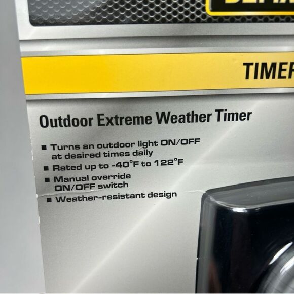 NEW Defiant 15 Amp 24-Hour Outdoor Plug-In Extreme Weather Mechanical Timer - Picture 2 of 7